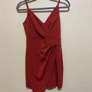 Burnt orange formal dress